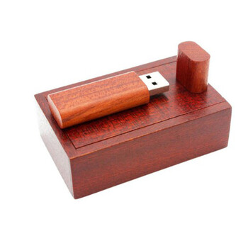 Κατασκευαστές χονδρικής δώρου USB ξύλινο ορθογώνιο κουτί ξύλινο USB δημιουργικό USB εξατομικευμένη προσαρμογή λογότυπου