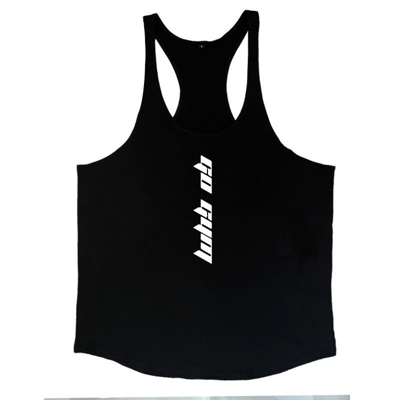 Vasarinės sportinės palaidinės be rankovių, vyriškos palaidinės be rankovių, petnešos, fitneso drabužiai, „Muscle Iron“, medvilniniai, I formos, sugeriantys prakaitą, treniruotėms, be rankovių