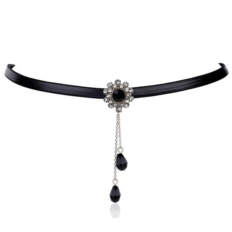 Korejiešu atslēgas kaula un četrlapu ziedu kaklarota sievietēm, svaiga temperamenta kaklarota, zvaigžņu kaklarota, Valentīndienas dāvana, rotaslietas