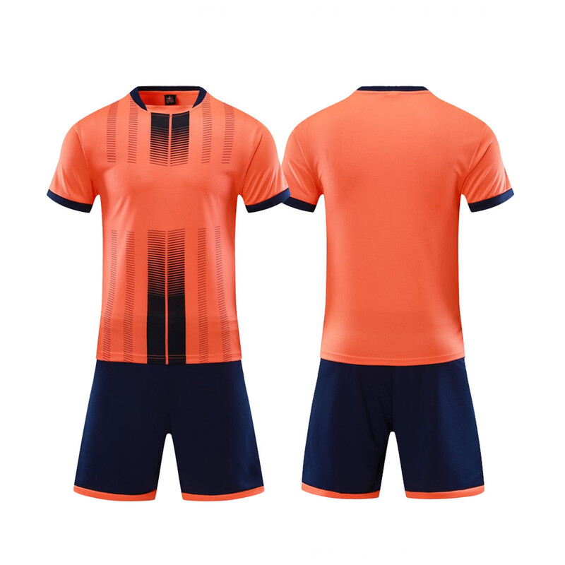 Vīriešu futbola komandas krekls pieaugušajiem ar apdruku, elpojošs treniņu komandas krekls bērniem, īsroku sporta krekls vidusskolas skolēniem