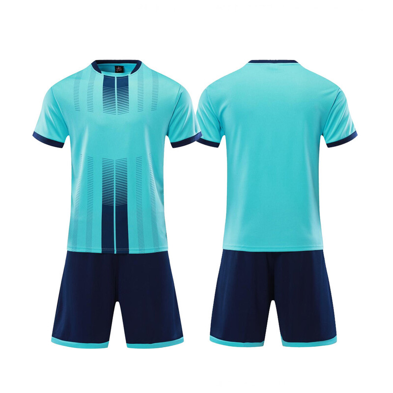 Vīriešu futbola komandas krekls pieaugušajiem ar apdruku, elpojošs treniņu komandas krekls bērniem, īsroku sporta krekls vidusskolas skolēniem