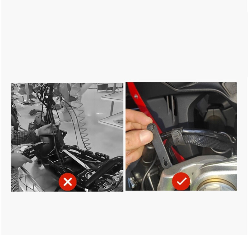 Mootorratta elektriauto väike kilpkonnakuningas modifitseeritud liini paigutus rummu kummist ühendusnupp fikseeritud rõngakaabli ühendus