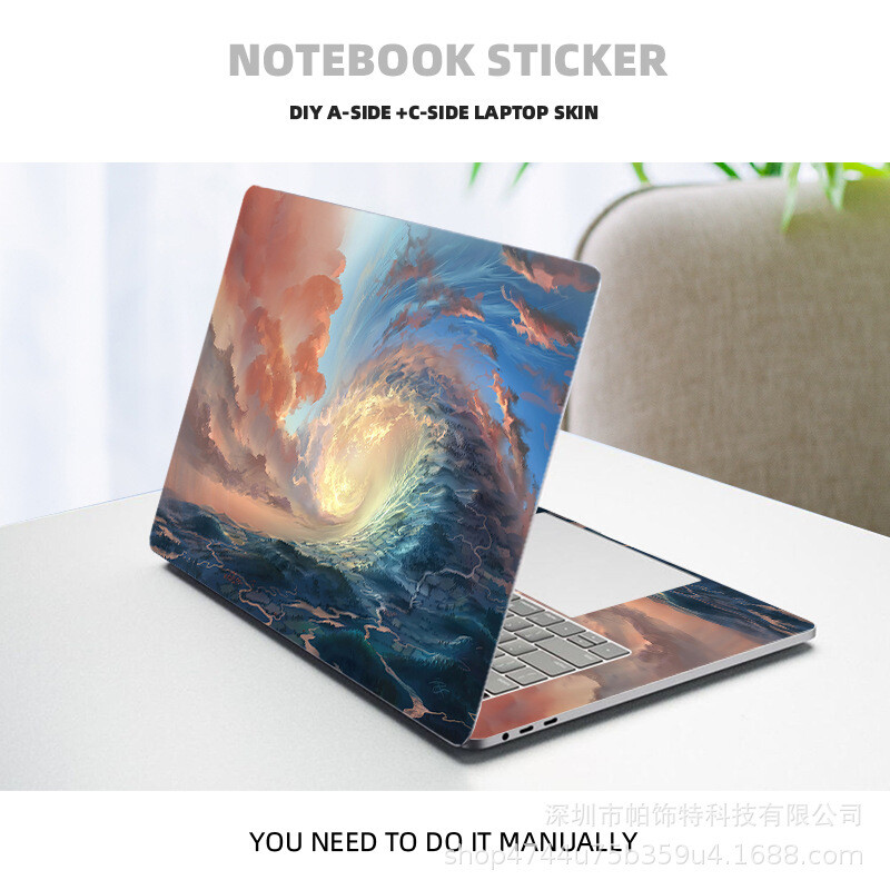 Klēpjdatora uzlīmes Matebook Apple, populārs zīmols, universāla aizsargplēve datoram 14/15,6/16 collas