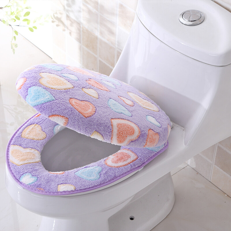 Dviejų dalių tualeto kilimėlis, sustorintas tualeto sėdynė su dangčiu, tualeto dangtis, tualeto dangtis, tualeto uždanga