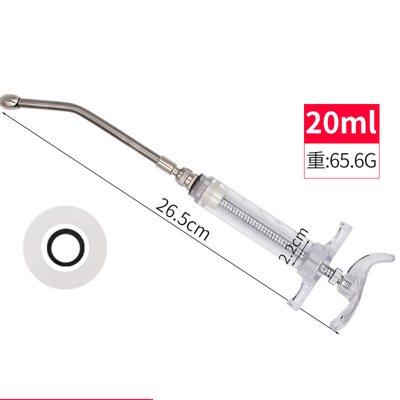 Veterinarinis purškimo antgalis kiaulėms, galvijams, avims, šėrimo pistoletas, plastikinis plieninis švirkštas, vaistų injekcijos įtaisas, nerūdijančio plieno veterinarinis antgalis