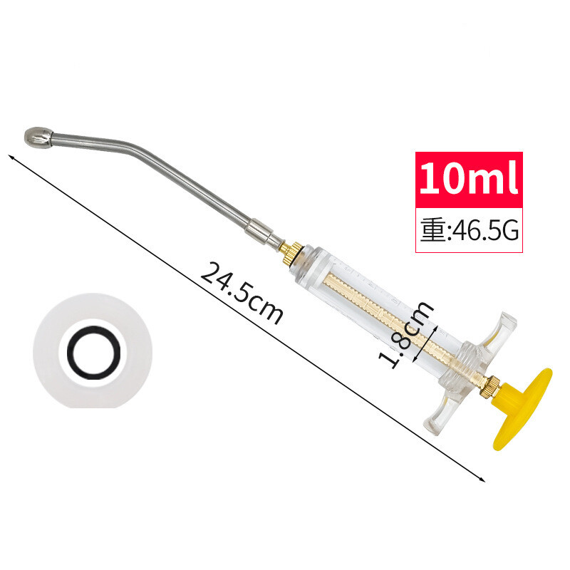 Veterinarinis purškimo antgalis kiaulėms, galvijams, avims, šėrimo pistoletas, plastikinis plieninis švirkštas, vaistų injekcijos įtaisas, nerūdijančio plieno veterinarinis antgalis