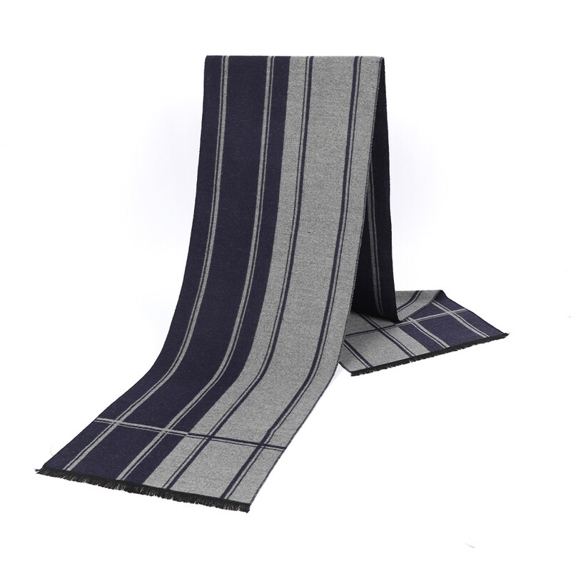 Ανδρικό κασκόλ για το φθινόπωρο και το χειμώνα, νέο κασκόλ απομίμησης κασμίρ, καθολικό μοντέρνο κασκόλ διπλής όψης, απευθείας χονδρική πώληση από το εργοστάσιο