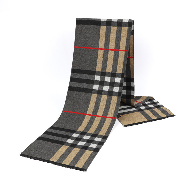 Ανδρικό κασκόλ για το φθινόπωρο και το χειμώνα, νέο κασκόλ απομίμησης κασμίρ, καθολικό μοντέρνο κασκόλ διπλής όψης, απευθείας χονδρική πώληση από το εργοστάσιο