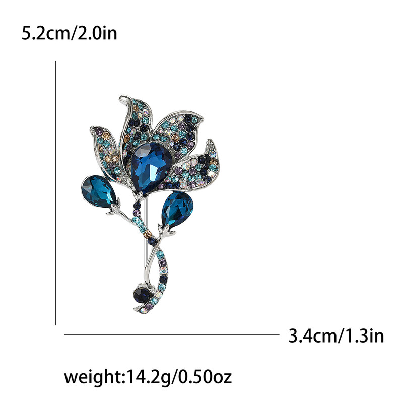 Ευρωπαϊκό και αμερικανικό κράμα υψηλής ποιότητας, κρύσταλλο, καρφίτσα με λουλούδι calla, μοντέρνα ρετρό γυναικεία καρφίτσα, κοσμήματα, καρφίτσα