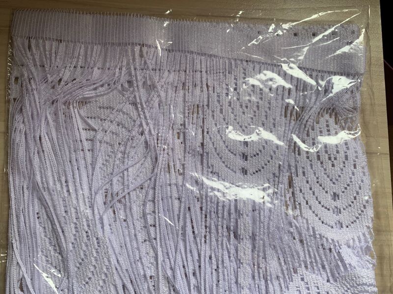 Перде макраме, Mahika, 60х50 см, 100% Полиестер, бял, 1 бр