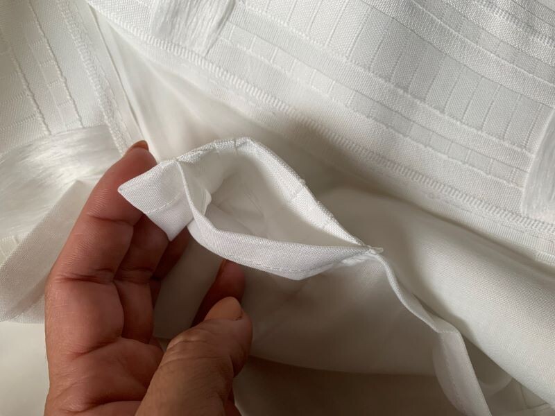 Дълго перде, Basic, воал, 145х300 см, 100 % полиестер,  бял цвят, 1 БРОЙ