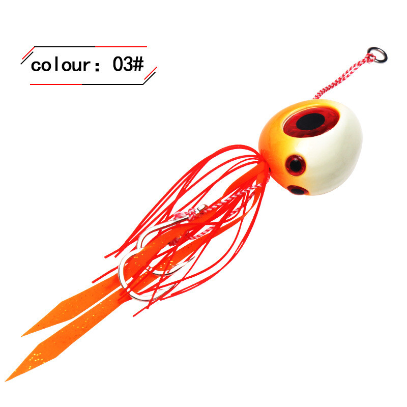 Su guminiais sijonais Japoniška panardinta geležinė plokštė, žėrinti liepsna, mėnulis, geležinė plokštė, barzdotas žmogus, 100 g švino kabliukas