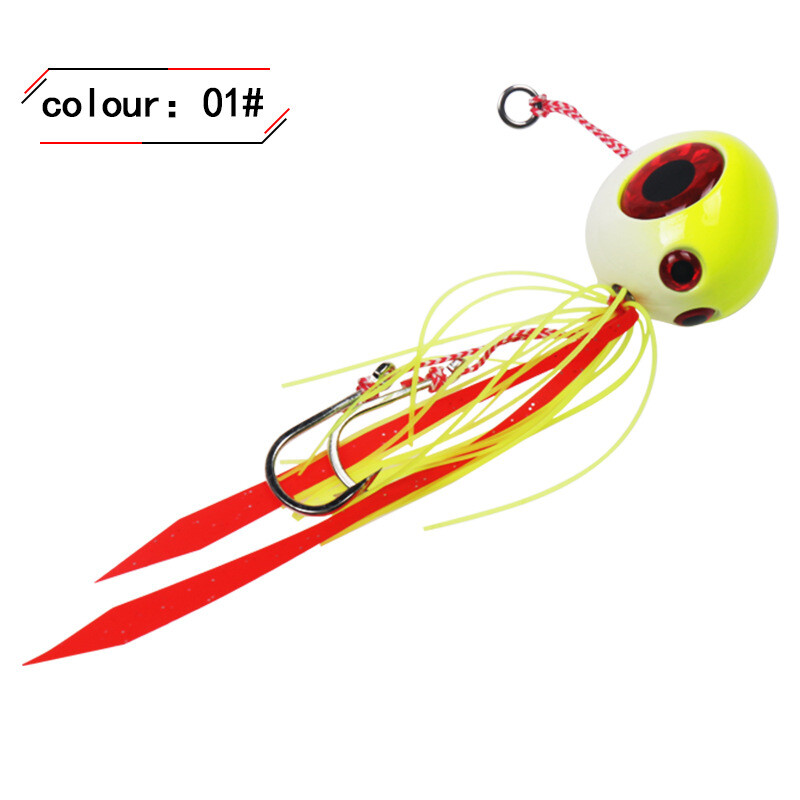 Su guminiais sijonais Japoniška panardinta geležinė plokštė, žėrinti liepsna, mėnulis, geležinė plokštė, barzdotas žmogus, 100 g švino kabliukas