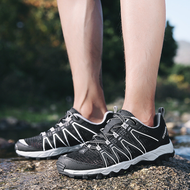 Еднокомпонентни дропшипинг трансгранични  големи размери 46 обувки за открито, планинарство, пътуване, мъжки обувки, дамски обувки, спортни обувки за проследяване на потока