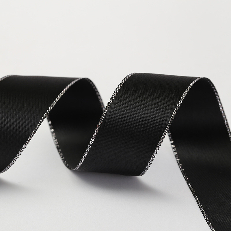 Hõbedane ääris Korea käsitööna valminud juukseaksessuaaride pakketeip polüester-puuvillane pael rõivastele mõeldud lille kinkekarbi pael otse tehasest kohaletoimetamine