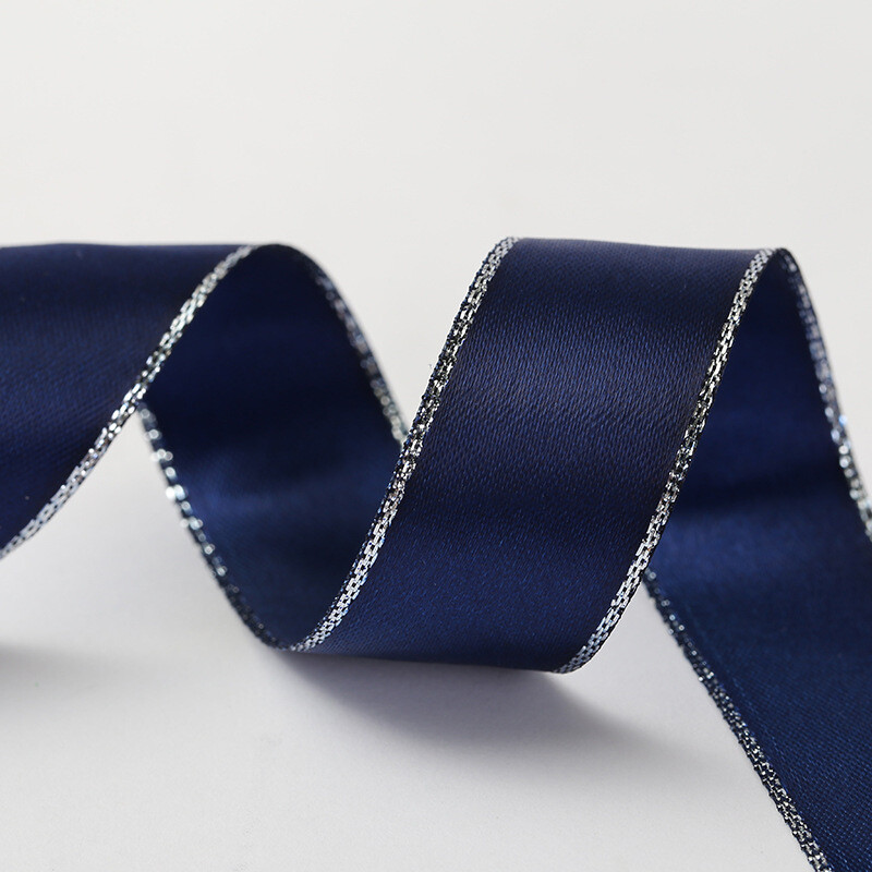 Hõbedane ääris Korea käsitööna valminud juukseaksessuaaride pakketeip polüester-puuvillane pael rõivastele mõeldud lille kinkekarbi pael otse tehasest kohaletoimetamine