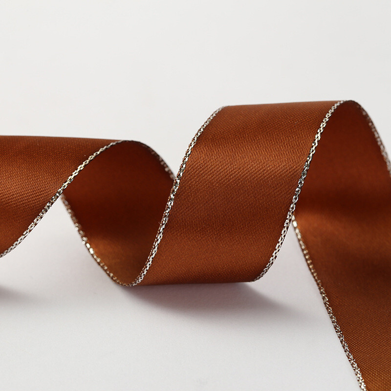 Hõbedane ääris Korea käsitööna valminud juukseaksessuaaride pakketeip polüester-puuvillane pael rõivastele mõeldud lille kinkekarbi pael otse tehasest kohaletoimetamine