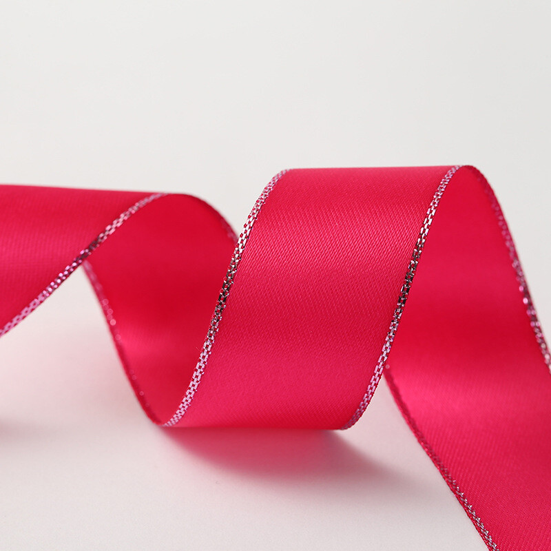 Hõbedane ääris Korea käsitööna valminud juukseaksessuaaride pakketeip polüester-puuvillane pael rõivastele mõeldud lille kinkekarbi pael otse tehasest kohaletoimetamine