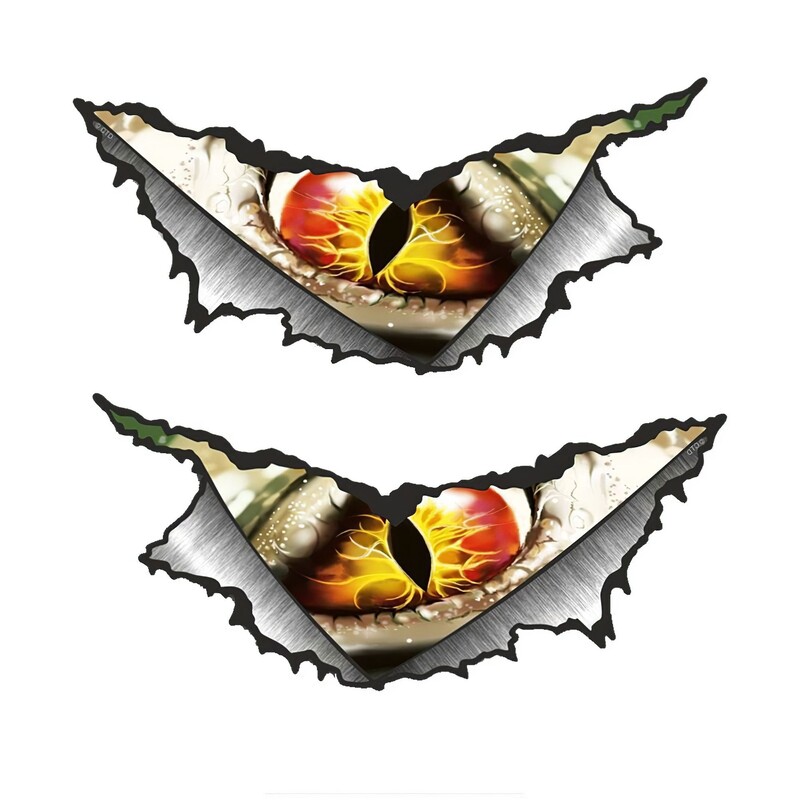 20 см декоративен стикер за стена с око на дявола за кола и мотоциклет, компютър, личностен роман