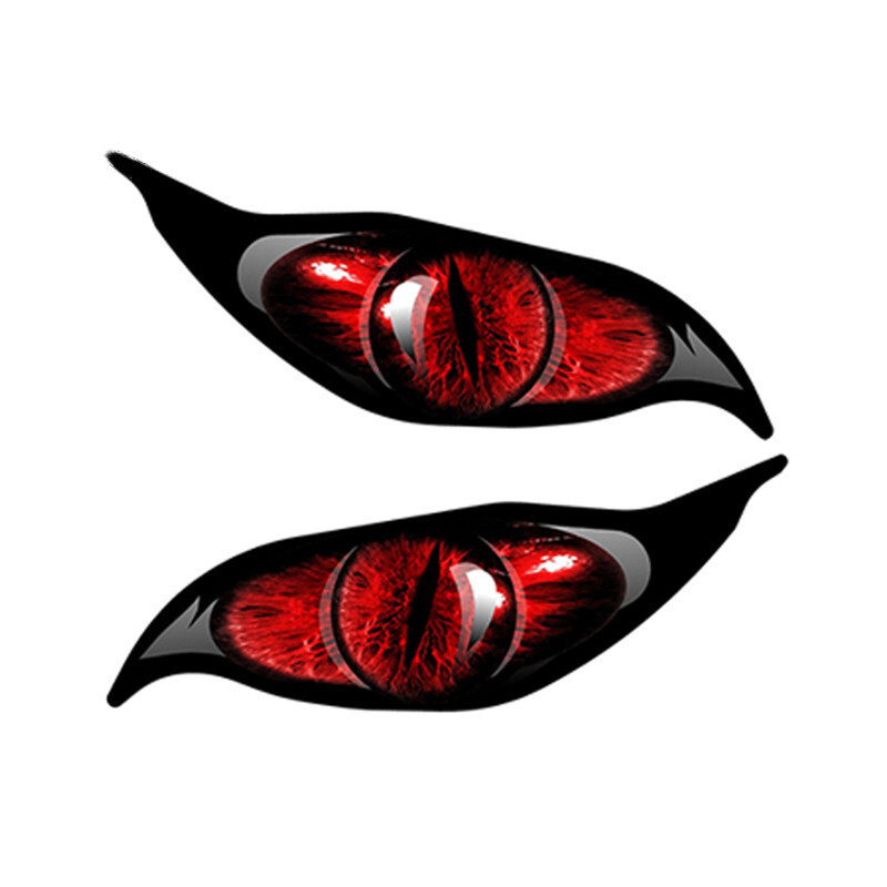 20 см декоративен стикер за стена с око на дявола за кола и мотоциклет, компютър, личностен роман