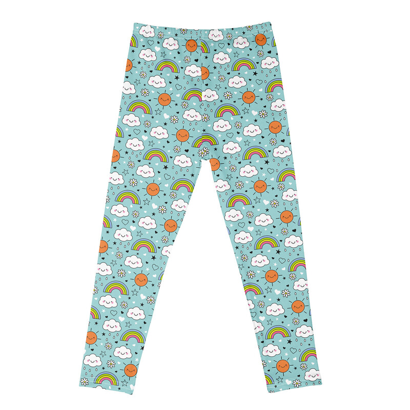 Mergaičių sportinės tamprės, mielos animacinių filmukų raštų tamprios kelnės, vaikiškos pėdkelnės, nauji modeliai, cross-border