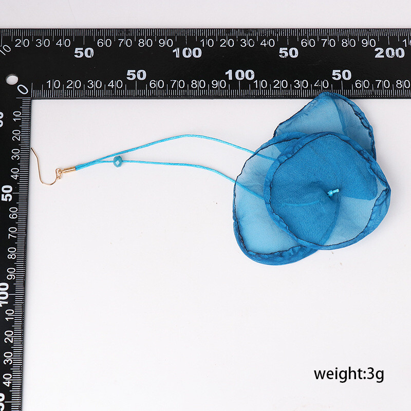 Европейски и американски преувеличени дълги обеци, модерни марлени обеци, европейски и американски горещо продавани популярни обеци чадър