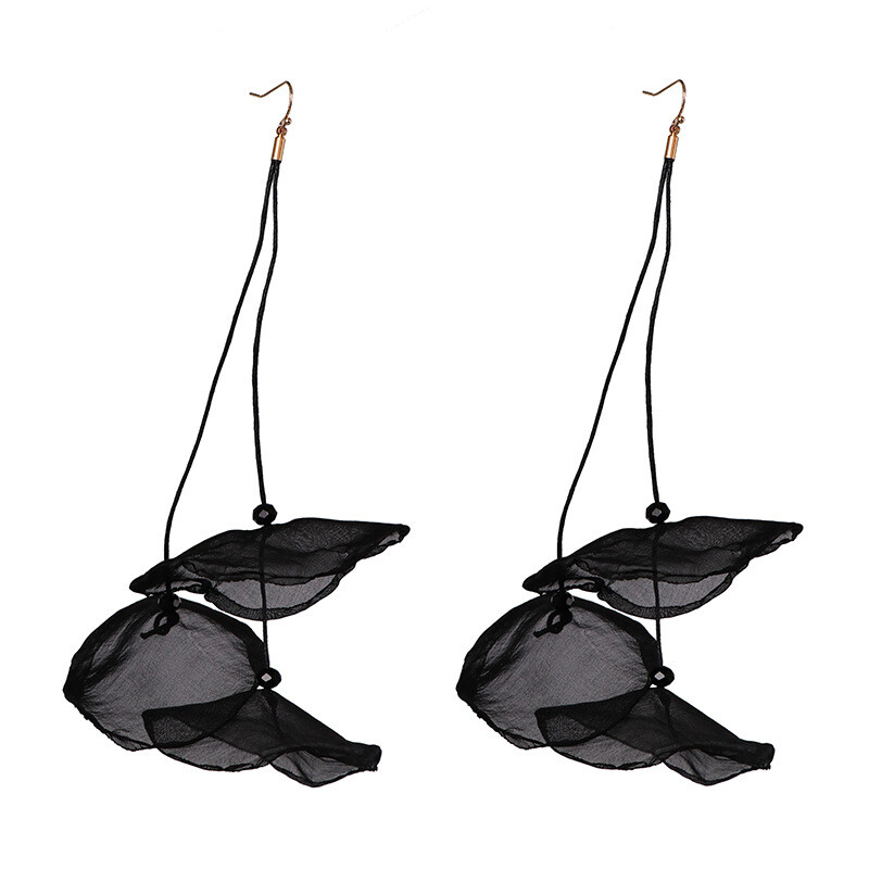 Европейски и американски преувеличени дълги обеци, модерни марлени обеци, европейски и американски горещо продавани популярни обеци чадър