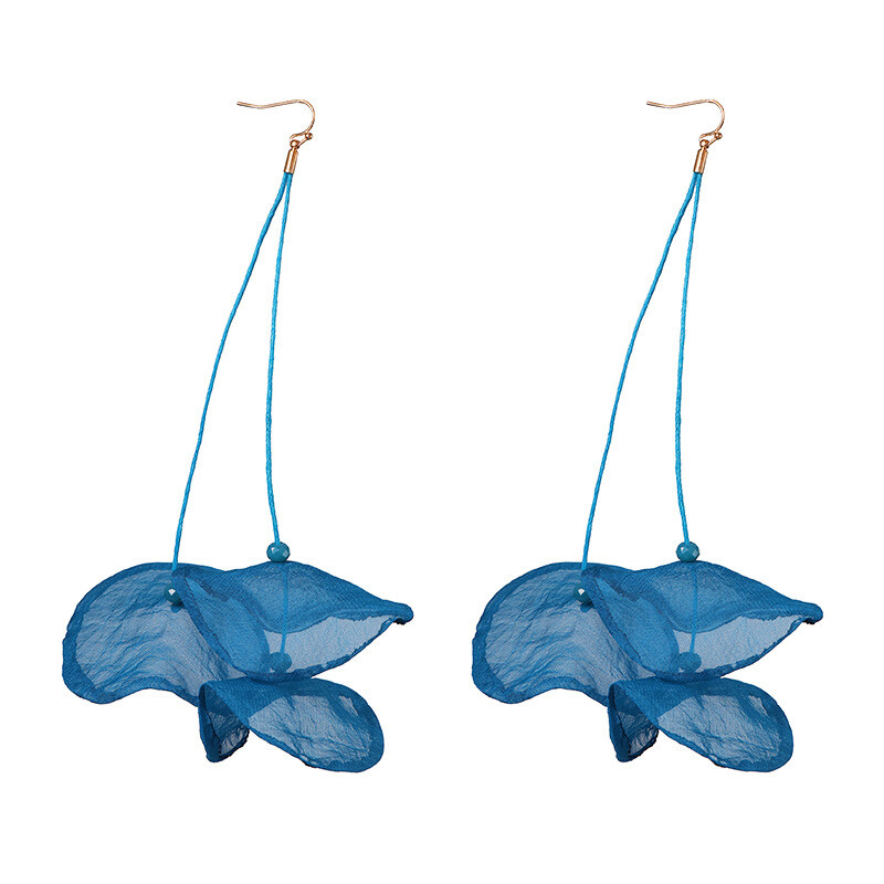 Европейски и американски преувеличени дълги обеци, модерни марлени обеци, европейски и американски горещо продавани популярни обеци чадър