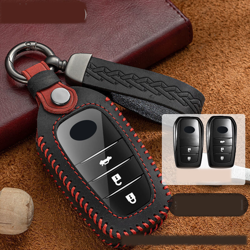 Tinka „Toyota Camry“, „Corolla CHR“, „Ralink“, „Prado“, „Rongfang Asia Dragon Highlander“ sagties raktų dangteliams