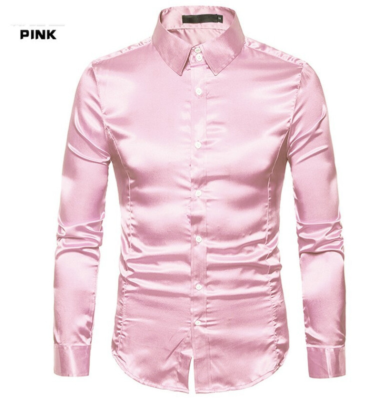 Мъжка риза с дълъг ръкав, едноцветна, лъскава, с кардиган, лятна, голям размер, свободна, многоцветна
