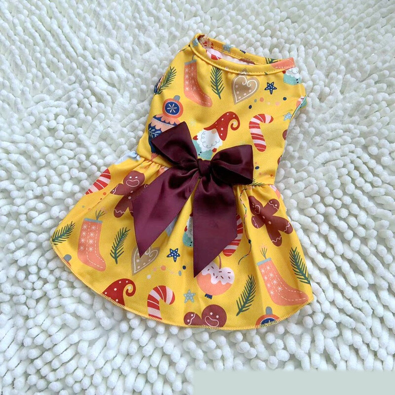 Naminių gyvūnėlių drabužiai, pieno spalvos šilko sijonas su juostele katėms ir šunims, Helovinas, kalėdiniai šunų drabužiai, tarpvalstybiniai, „Amazon“