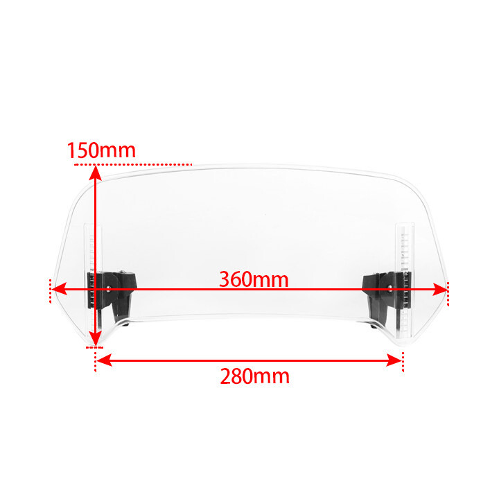 Tarpvalstybinis, parduodamas modelis, tinka Kawasaki, Honda, BMW, Yamaha, Suzuki, modifikuotas pakeltas mažas priekinis stiklas, reguliuojamas mažas priekinis stiklas