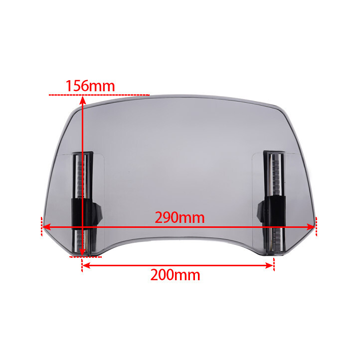 Tarpvalstybinis, parduodamas modelis, tinka Kawasaki, Honda, BMW, Yamaha, Suzuki, modifikuotas pakeltas mažas priekinis stiklas, reguliuojamas mažas priekinis stiklas