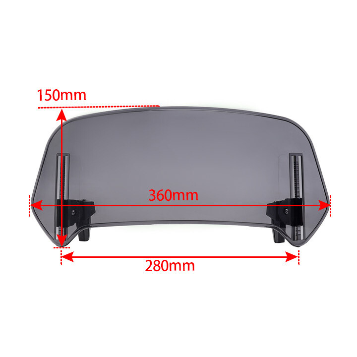 Tarpvalstybinis, parduodamas modelis, tinka Kawasaki, Honda, BMW, Yamaha, Suzuki, modifikuotas pakeltas mažas priekinis stiklas, reguliuojamas mažas priekinis stiklas