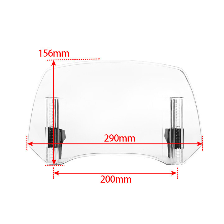 Tarpvalstybinis, parduodamas modelis, tinka Kawasaki, Honda, BMW, Yamaha, Suzuki, modifikuotas pakeltas mažas priekinis stiklas, reguliuojamas mažas priekinis stiklas