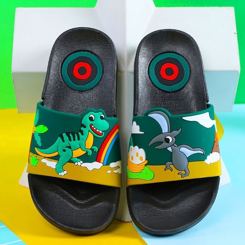 Bērnu čības zēniem, neslīdošas, jaunas zēniem, iekštelpu vannas istabai, vecākiem un bērniem, dinozauriem, Nezha, bērnu čības mazuļiem