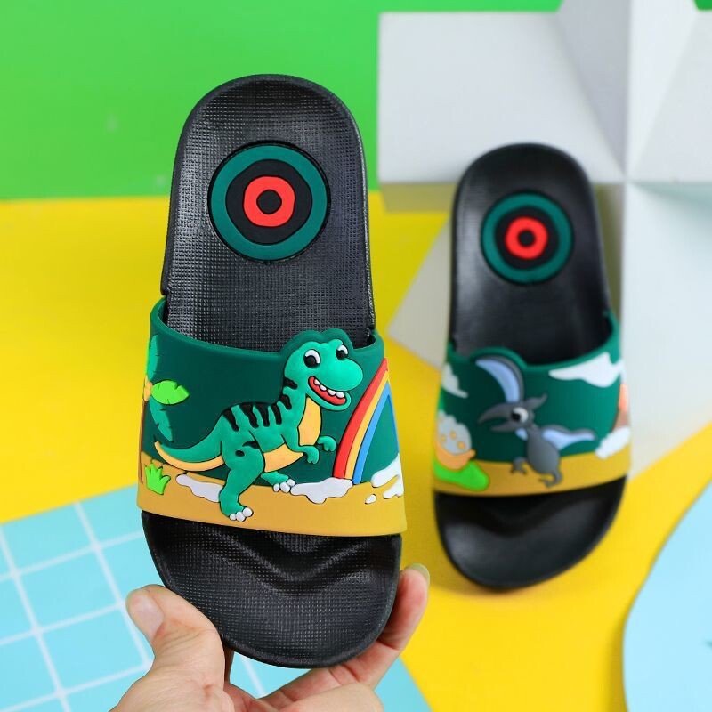 Bērnu čības zēniem, neslīdošas, jaunas zēniem, iekštelpu vannas istabai, vecākiem un bērniem, dinozauriem, Nezha, bērnu čības mazuļiem