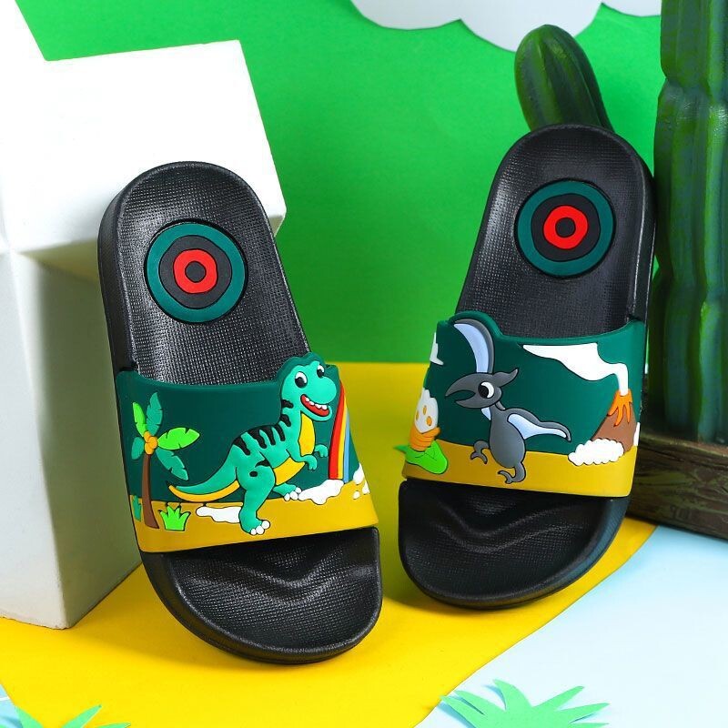 Bērnu čības zēniem, neslīdošas, jaunas zēniem, iekštelpu vannas istabai, vecākiem un bērniem, dinozauriem, Nezha, bērnu čības mazuļiem