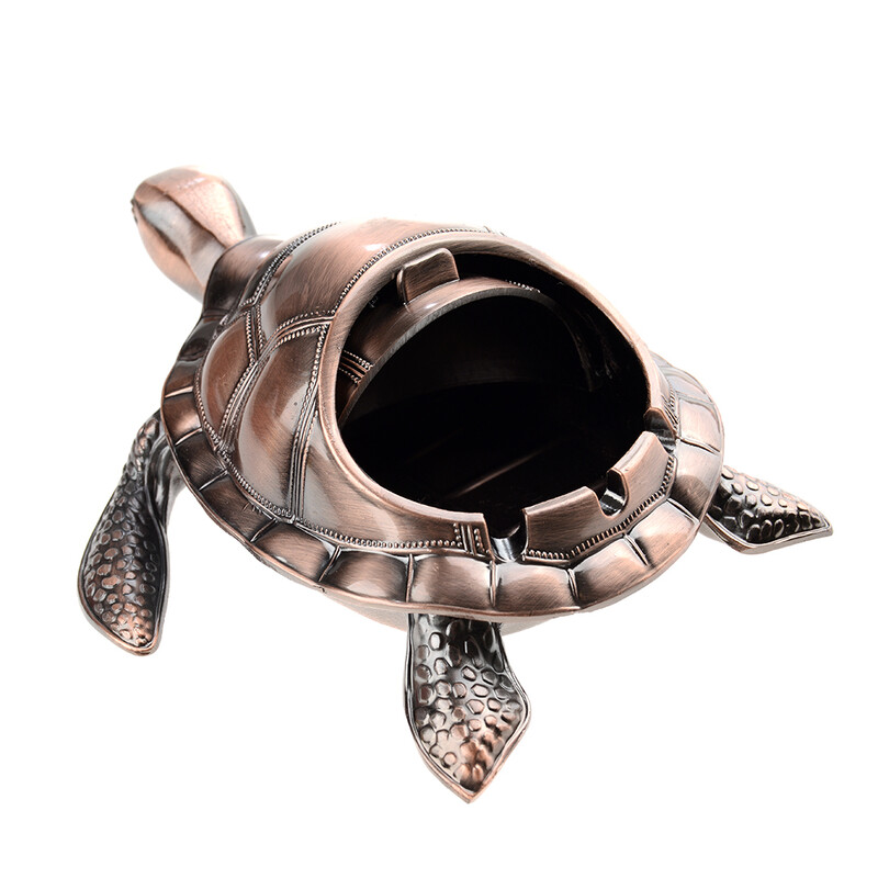 Пепелник костенурка, Тип противовятърен, Метален, 6х16х19 см