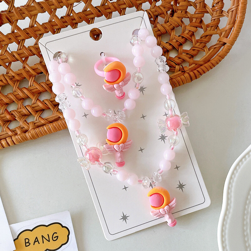 Vaikiškas rankų darbo vėrinių rinkinys mergaitėms, animacinių filmukų princesė, plaukų segtukas, maža mergaitė, temperamentas, kepurė, dovanų dėžutė, kūdikio segtukas