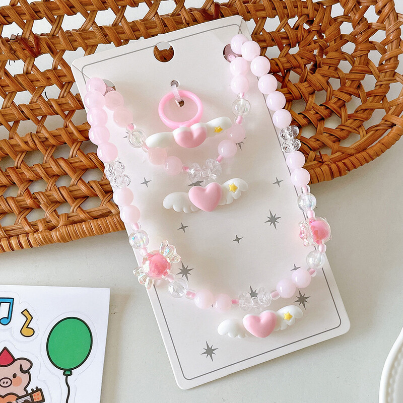 Vaikiškas rankų darbo vėrinių rinkinys mergaitėms, animacinių filmukų princesė, plaukų segtukas, maža mergaitė, temperamentas, kepurė, dovanų dėžutė, kūdikio segtukas