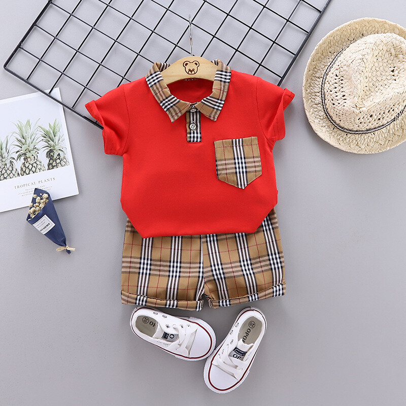 Vaikiški drabužiai užsienyje, nauji vasariniai vaikiški drabužiai, vasariniai drabužiai berniukams ir mergaitėms, vaikiški kostiumėliai kūdikiams, vaikiškas trumpų rankovių kostiumėlis, dviejų dalių kostiumėlis