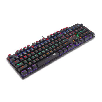 Μηχανικό πληκτρολόγιο Red Dragon K208, εξειδικευμένο σε ηλεκτρονικά αθλήματα, πλήρη πλήκτρα, δυνατότητα άμεσης αντικατάστασης, μπλε άξονα, ενσύρματο πληκτρολόγιο γραφείου