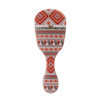 Четка за коса, Български шевици, Пластмасова, 14х6 см