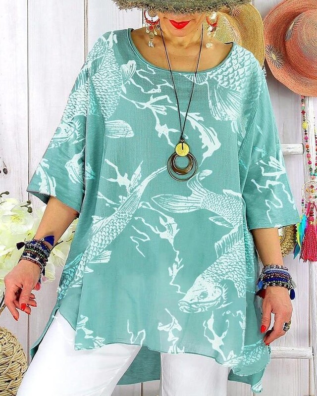 2023 metų mados žingsnelis, retro midi sijonas su medvilnės ir lino raštais, mėlynas komplektas iki vidutinio juosmens, laisvas, plius dydžio, moteriški drabužiai