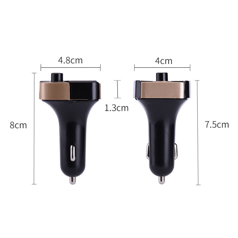 C4 automobilio „Bluetooth“ MP3 laisvų rankų įranga, FM siųstuvas, 3.4A, dvigubas USB automobilinis įkroviklis, didelis sunkvežimis, automobilis, keleivis