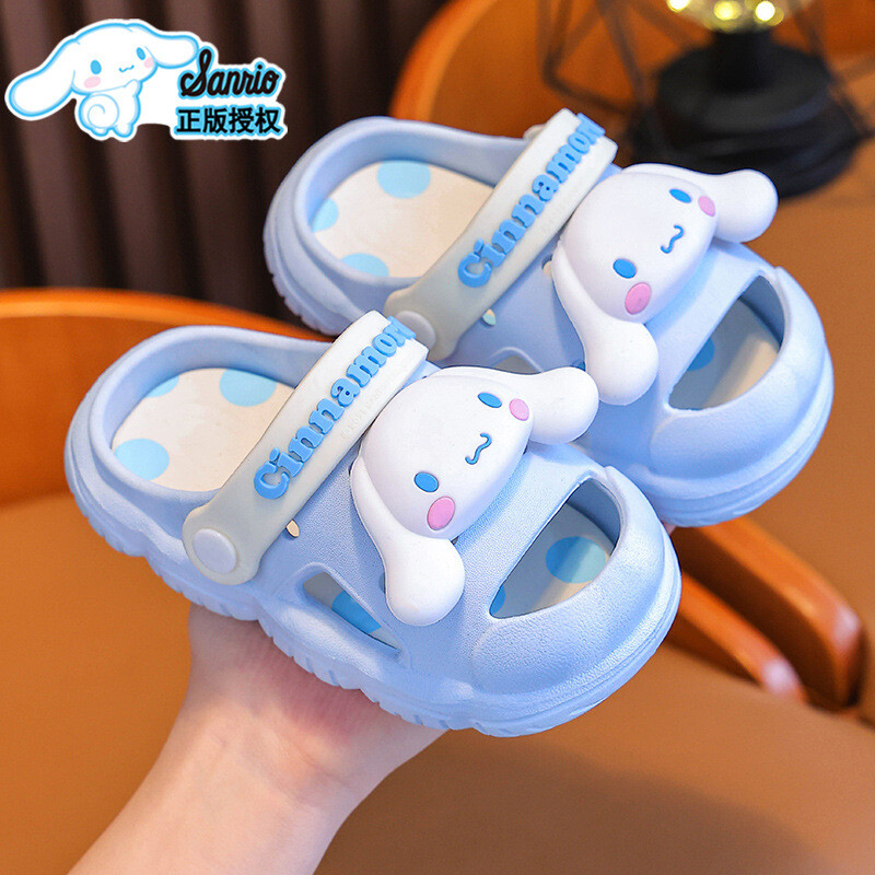 Летни детски чехли Sanrio Melody с неплъзгащо се меко дъно, дишащи, малки детски плажни обувки с дупка
