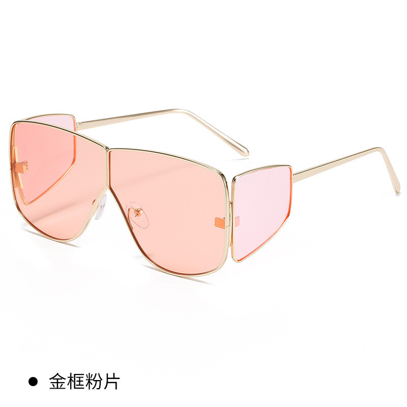 2022 m. nauji steampunk stiliaus europietiški ir amerikietiški, tarpvalstybiniai, vienetiniai akiniai nuo saulės vyrams ir moterims, madingi akiniai nuo saulės su dideliu rėmeliu ir keturiais lęšiais