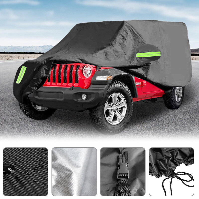 Wrangler automašīnas pārsegs, Wrangler divdurvju automašīnas pārsegs, 2/4 durvju, ūdensnecaurlaidīgs saules aizsargs aizsardzībai ārpus telpām