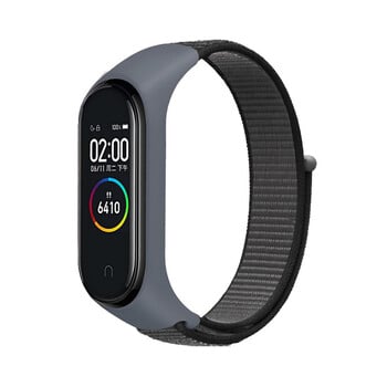 Κατάλληλο για βραχιόλι Xiaomi Mi Band 8/7/6 3/4/5 με νάιλον velcro και έκδοση NFC.